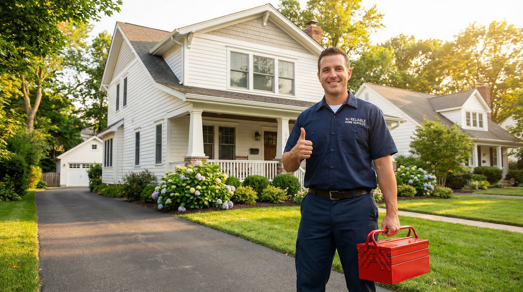Professional maintenance technician repairing a kitchen faucet in a modern home